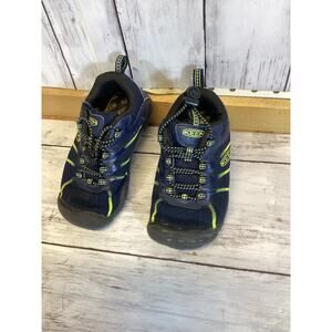KEEN Kids Chandler CNX Sneakers Navy Lime Green Lightweight Trail US 10